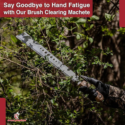 Armory Replicas Full Tang Machete Knife - Multipurpose Outdoor Camping Tool