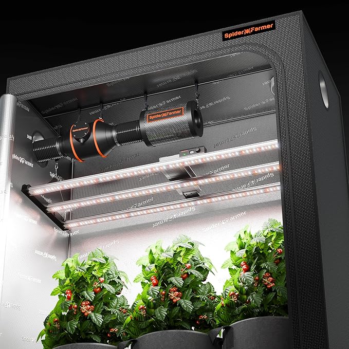 Spider Farmer SE4500 320W LED Grow Lights, Samsung LM301H EVO Diodes, 2025 Upgraded Remote App Control, 2X4ft Coverage Full Spectrum Dimmable Bar Style Growing Lamp for Indoor Plants