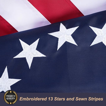 Homissor Betsy Ross Flag 2x3 Feet Embroidered 13 Star American Flags for 250th Anniversary Heavy Duty Outdoor Colonies Banner for Outside