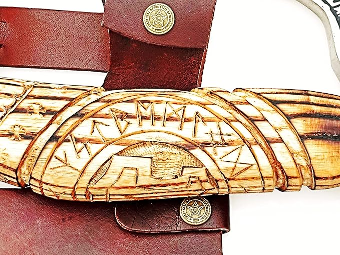 AX-7000 Custom Gift Forged Carbon Steel Viking Axe with Rose Wood Shaft, Viking Bearded Camping Axe