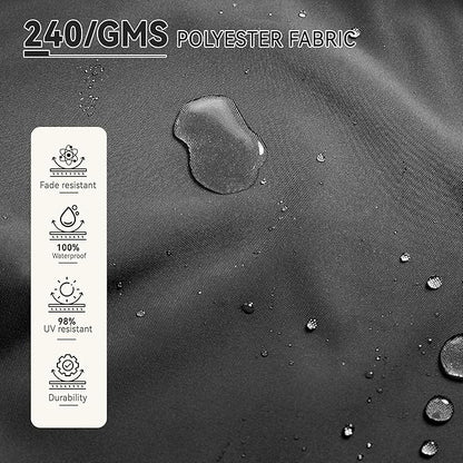 9' X 12' Cantilever Patio Umbrella with Base Included 360°Rotation Rectangular Outdoor Large Offset Umbrellas Heavy Duty Windproof for Garden Deck Pool, Grey