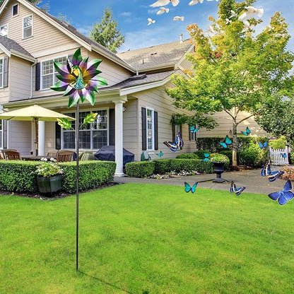 Decorative Garden Stakes Wind Spinners Outdoor Clearance Metal Yard Art Gifts for Women Grandma Mom for Lawn Patio Yard Pathway Driveway Ornaments