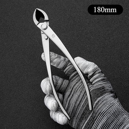 Small Size TianBonsai Bonsai Tools 5-Piece Alloy Steel Bonsai tool Kit In Cluding 180mm Long Handle Scissors / 180mm Branch Cutter / 180mm Knob Cutter / 200mm Straight Root Hook/Tweezers (NBKS5-01)