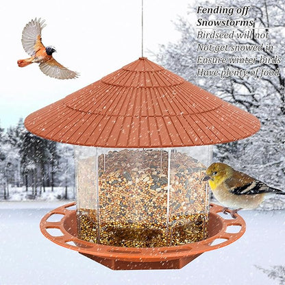 2 Pack Bird Feeders for Outdoor Hanging,Backyard Birding & Wildlife,Bird Feeder for Window