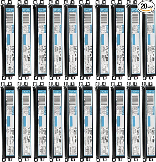 OHLECTRIC 20 Pack - Replacement for ICN3P32-SC 1,2&3 Lamp - T8 Fluorescent Ballast, Electronic Ballast Replacement 120-277 Volt, Instant Start - Standard and Energy Efficient Ballasts - UL Approved