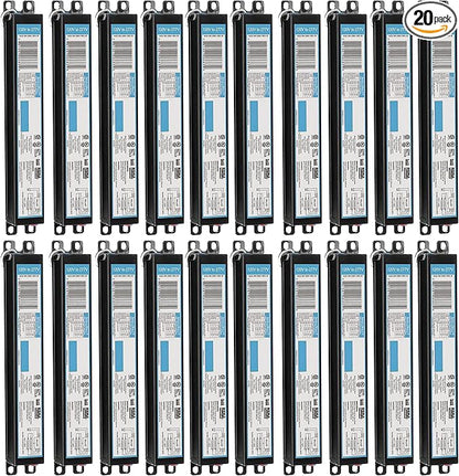 OHLECTRIC 20 Pack - Replacement for ICN1P32-SC 1 Lamp - T8 Fluorescent Ballast, Electronic Ballast Replacement 120-277 Volt, Instant Start - Standard and Energy Efficient Ballasts - UL Approved