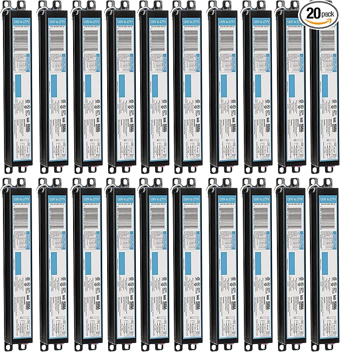 OHLECTRIC 20 Pack - Replacement for ICN2P32-SC 1&2 Lamp - T8 Fluorescent Ballast, Electronic Ballast Replacement 120-277 Volt, Instant Start - Standard and Energy Efficient Ballasts - UL Approved