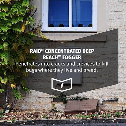 Raid Concentrated Deep Reach Foggers, 4.5 oz (Pack of 3 x 1.5 oz)