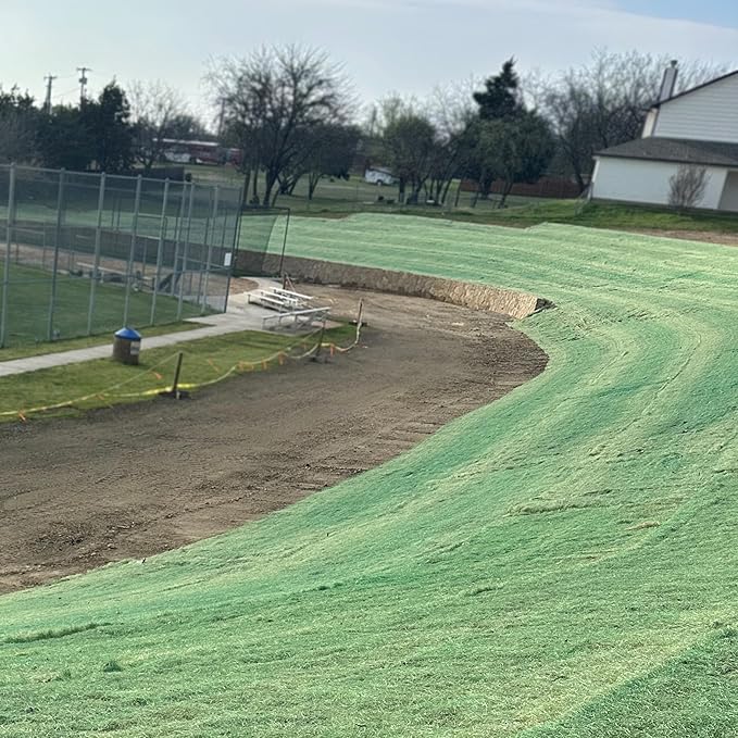 American Excelsior QuickGrass Pro - 4'x50' - Green Erosion Control Blanket Landscape Roll