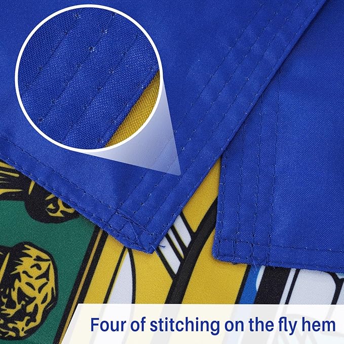 AMZFLAG Pennsylvania State Flag 3x5 ft Outdoor, Double Sided PA Pennsylvania Flag with 2 Brass Grommets Heavy Duty