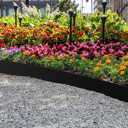42" L X 7.9" H Metal Landscape Edging, 6 Pack Heavy Duty Galvanized Steel Garden Edging,42 Inch Garden Edging Border for Lawn, Pathway, Yard