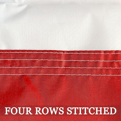 North Carolina State Flag 3x5 Double Sided- 3Ply 240D 4 Rows Stitched- North Carolina Republic Flag- UV Fade Resistant With Canvas Header & 2 Brass Grommets- Double Sided North Canrolina Sates Flags