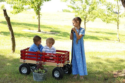 Berlin Flyer Sport Wagon - Model F410 - Amish Made in Ohio, USA - 10" No-Flat Tires (Blue)