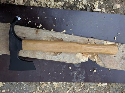 Elegant Small Bearded Hatchet/Axe Combined with Curved Adze Blade - Bowl Makers Tool- Rare!!!
