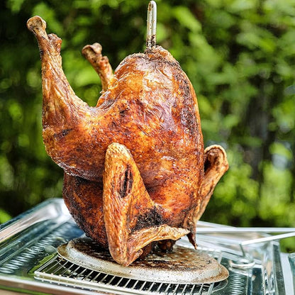 Creole Feast TFK-TG-3001 30 Qt. Turkey Fryer Boiler Steamer Kit with 10 Qt. Fish Fryer Pot & Gloves, Outdoor Turkey Fryer Pot with Basket and Burner, 50,000 BTUs, Silver & Black