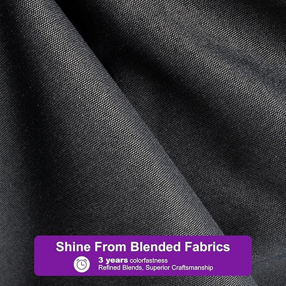 PURPLE LEAF 8 FT Cantilever Patio Umbrella Outdoor Aluminum Offset Square Umbrella with 3 Years Fade Resistance Recycled Fabric and 360-degree Rotation for Deck Pool Garden, Graphite Grey