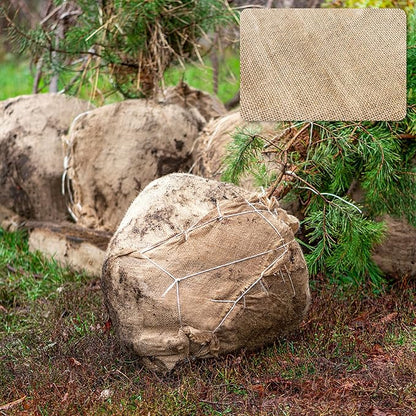 Natural Burlap Plant Covers Freeze Protection,Burlap Winter Frost Plant Blankets for Trees and Shrubs Winter Protection (45 INx15 FT)