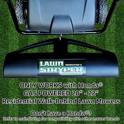 Lawn Stryper- Generation 3 Lawn Striping System/Stripe Your Lawn Like A Ballpark/ONLY Works with Honda 20"-22" Residential Walk-Behind Lawn Mowers