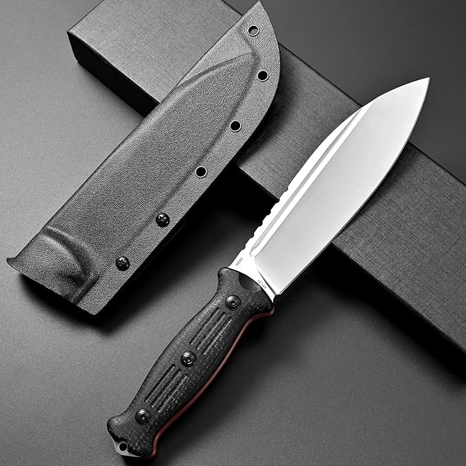 Eafengrow EF149 Fixed Blade Knife N690 Steel Blade Colorful G10 Handle Full Tang EDC Straight Knife for Hunting Camping Adventure