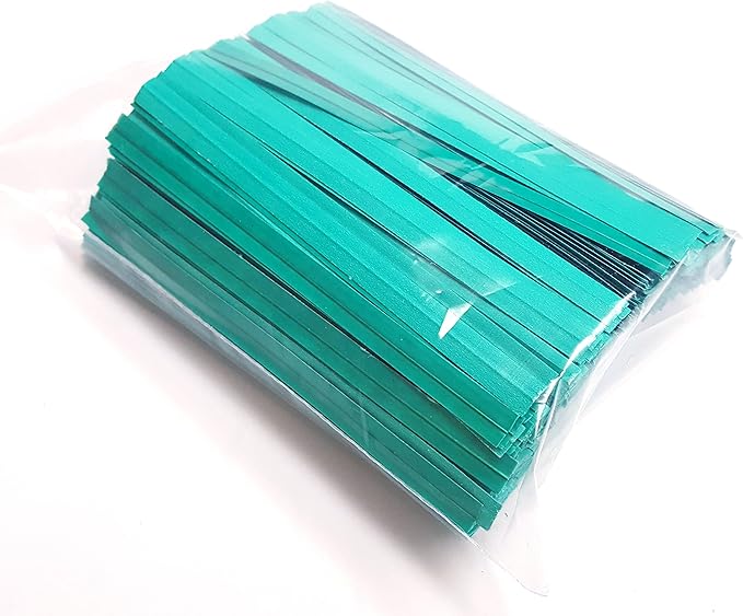 4" Length 5000 Twist Ties, Plastic Coated, No Rip, Paper Ties Cello General Use, Ideal Party Favor Treat Bags, Small Orders Packaging (5000 Green Twist Ties)