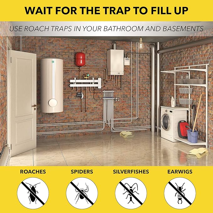 Harris Roach Glue Traps, Non Toxic (10-Pack)