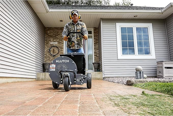 Klutch Walk-Behind Jet Leaf Blower, KLiQ 57.6V, 1271 CFM, Brushless, Battery-Powered, Bare Tool