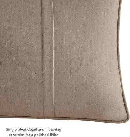 Greendale Home Fashions Sunbrella 21" x 14" Rectangle Outdoor Throw Pillow with Removable Cover (Set of 2), Cast Shale 2 Count