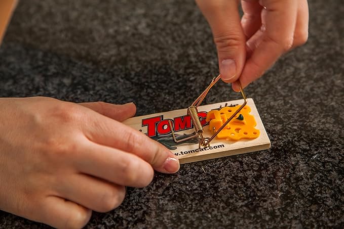 Tomcat Mouse Traps (Wooden), 4 Traps (Pack of 3)