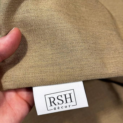 RSH DECOR: Sunbrella Pillow Covers Set of 2 | Covers Only - 20" x 12" | Outdoor Lumbar Pillow Covers Crafted with Sunbrella Performance Fabric | Canvas Heather Beige
