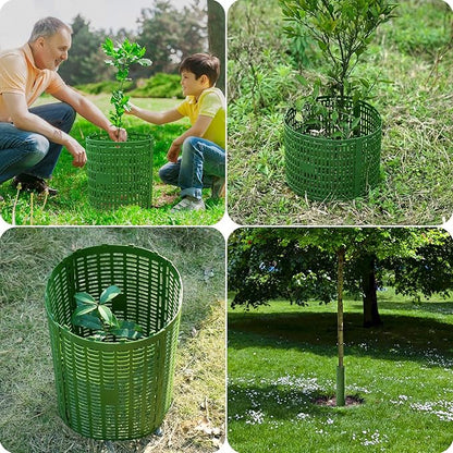 18pcs Tree Trunk Protector, Tree Guards Trunk Protector with Twist Ties, Resizable for Various Size Trees or Plants, Preventing Tree Bark Damage from Pruners, Mowers, and Rodents