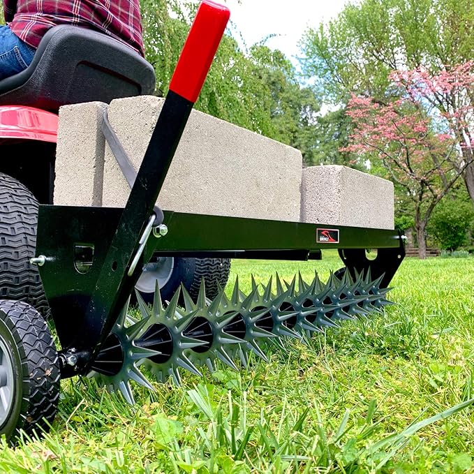 Brinly 40" Spike Lawn Aerator with Transport Mode