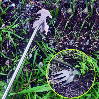 Weed Puller Tool, 3 Pack Stainless Steel Hand Weeder Tool, Multi-Purpose Weed Remover Tool Weeding Tools for Gardening