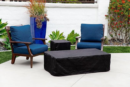 AMS Creations | Chelsea 55 inch Rectangular Wavy Dark Gray Concrete GFRC Natural Gas Fire Table Pit