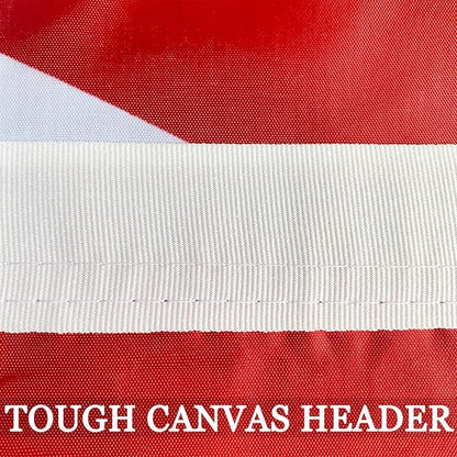 Outdoor Canadian Canada Flag Banner 3x5 Double Sided- 3Ply 240D 4 Rows Stitched- CAN Flag- UV Fade Resistant With Canvas Header & 2 Brass Grommets