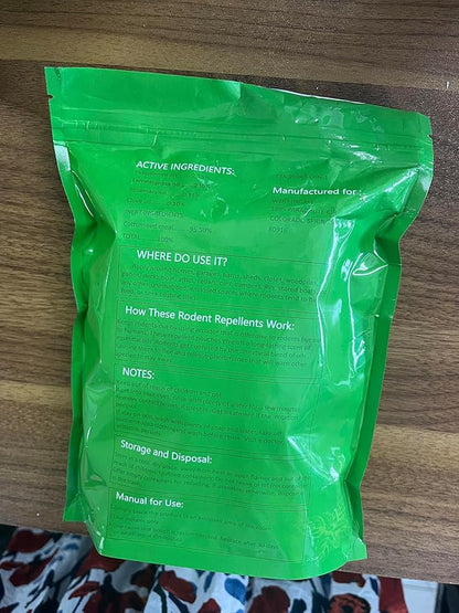 12 Pack Peppermint Oil Mouse Repellent Pouches - Powerful Pest Repellent for Rodent Rat Mice Skunk Squirrel Roach Moth, Mice Deterrent for House/Car/RV/Garage/Boat/Shed/Basement, Plant-Based Formula