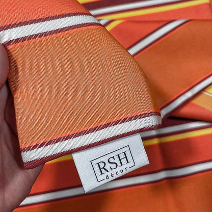RSH DECOR: Sunbrella Pillow Covers Set of 4 | Covers Only - 20" x 12" | Outdoor Lumbar Pillow Covers Crafted with Sunbrella Performance Fabric | Dolce Mango