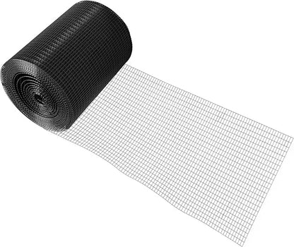Fencer Wire 16 Gauge Black Vinyl Coated Welded Wire Mesh Size 0.5 inch by 1 inch (3 ft. x 50 ft.)
