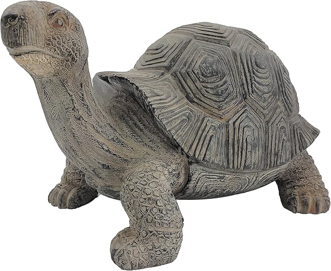 Galt International Tortoise Turtle Garden Statue 18" - Polyresin Outdoor Garden Decor Yard Patio Decoration Animal Sculpture
