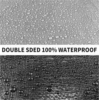 Tarp Heavy Duty 10x12ft Waterproof Tarps,10mil Uv Resistant,Multipurpose Silver/Black Tarps for Cars,Camping,Roof,Ship,Garden.by-MVPNET