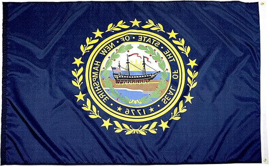 FlagSource New Hampshire Nylon State Flag, Made in the USA, 3x5'