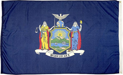 FlagSource New York Nylon State Flag, Made in USA, 4x6'