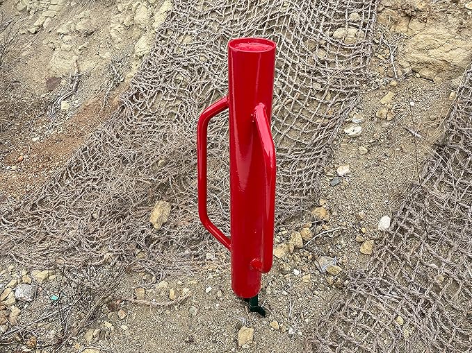 Sandbaggy U & T Post Driver, 30% More Heavier & Sustainable Than Competitors - 15.5 lb Fence Post Driver That Fits up to 2-3/4 inch - 10 Guage Industrial Grade Steel - Red (Pack of 5)