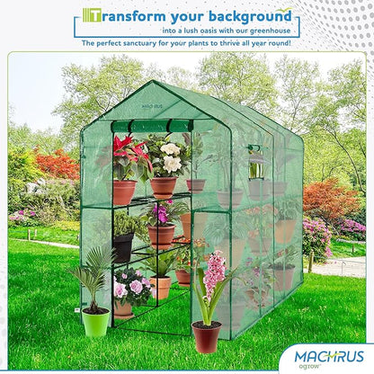 Machrus Ogrow Greenhouse Kit, Multiple Sizes - Green House, Small Greenhouses Outside, Kit Small Greenhouses Outdoors, Mini Greenhouse Outdoor.