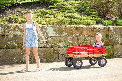 Berlin Flyer Sport Wagon - Model F410 - Amish Made in Ohio, USA - 10" No-Flat Tires (Orange)