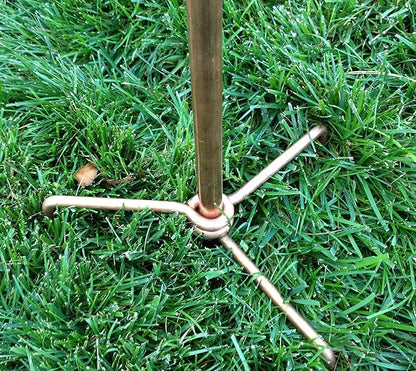 Stanwood Wind Sculpture Kinetic Copper Wind Sculpture, Dual Spinner Spinning Ficus Leaves