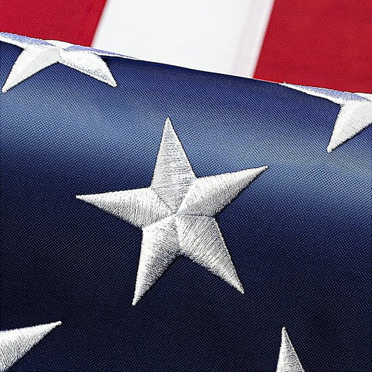 XIFAN Premium American Flag 3x5 ft Outdoor Outside, Heavy Duty Polyester USA Flag, the Strongest Longest Lasting with Embroidered Stars/Sewn Stripes/Brass Grommets/UV Protection
