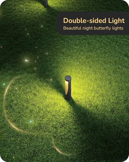 EDISHINE Low Voltage Landscape Lighting, 12V 2W 150LM 3000K Outdoor Landscape Light with Connectors, Waterproof Electric LED Pathway Lights Wired for Path Yard Garden, CRI80 8 Pack
