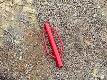 Sandbaggy U & T Post Driver, 30% More Heavier & Sustainable Than Competitors - 15.5 lb Fence Post Driver That Fits up to 2-3/4 inch - 10 Guage Industrial Grade Steel - Red (Pack of 5)