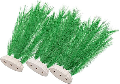 BEGONDIS 3Pcs Aquarium Decorations Fish Tank Artificial Green Water Plants Made of Silk Fabrics Plastic