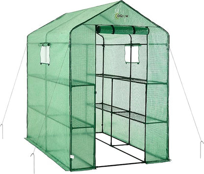 Machrus Ogrow Greenhouse Kit, Multiple Sizes - Green House, Small Greenhouses Outside, Kit Small Greenhouses Outdoors, Mini Greenhouse Outdoor.